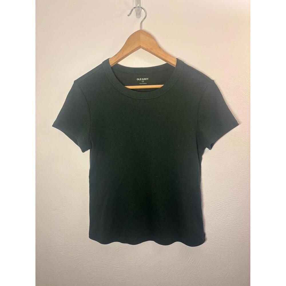 Old Navy Forest Green Baby Tee Size Large